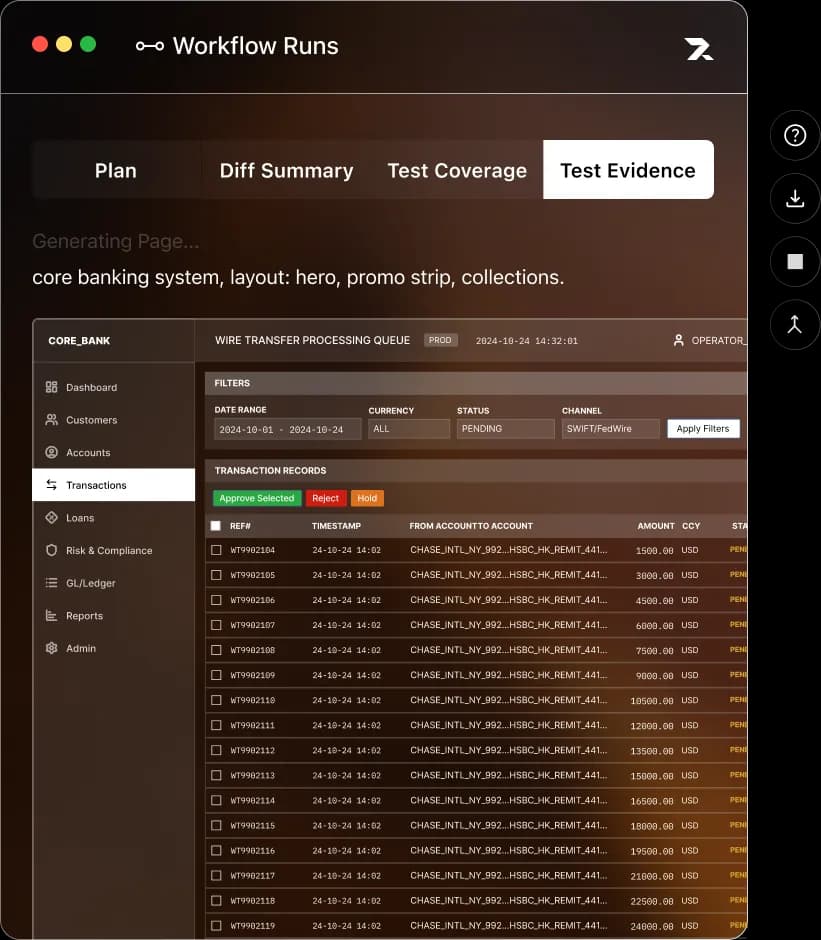 Delivery pane view